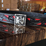 Inlay Hatbands with Square Conchos