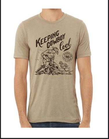 Keeping Cowboy Cool Men's Vintage T-Shirts