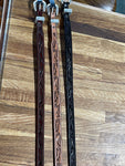 Leather Tooled Hatbands with Buckles